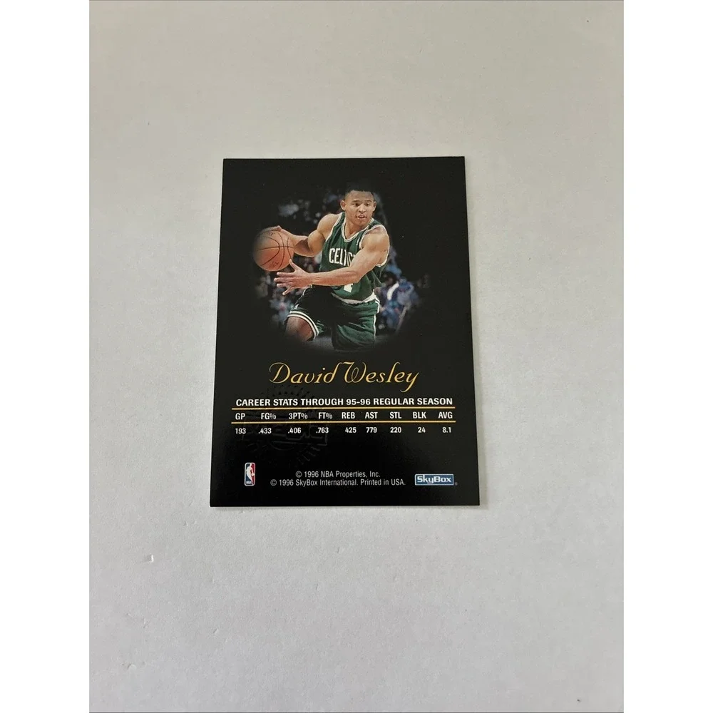 1996-97 Skybox Premium‎ - Autographics David Wesley Black Ink (AU)